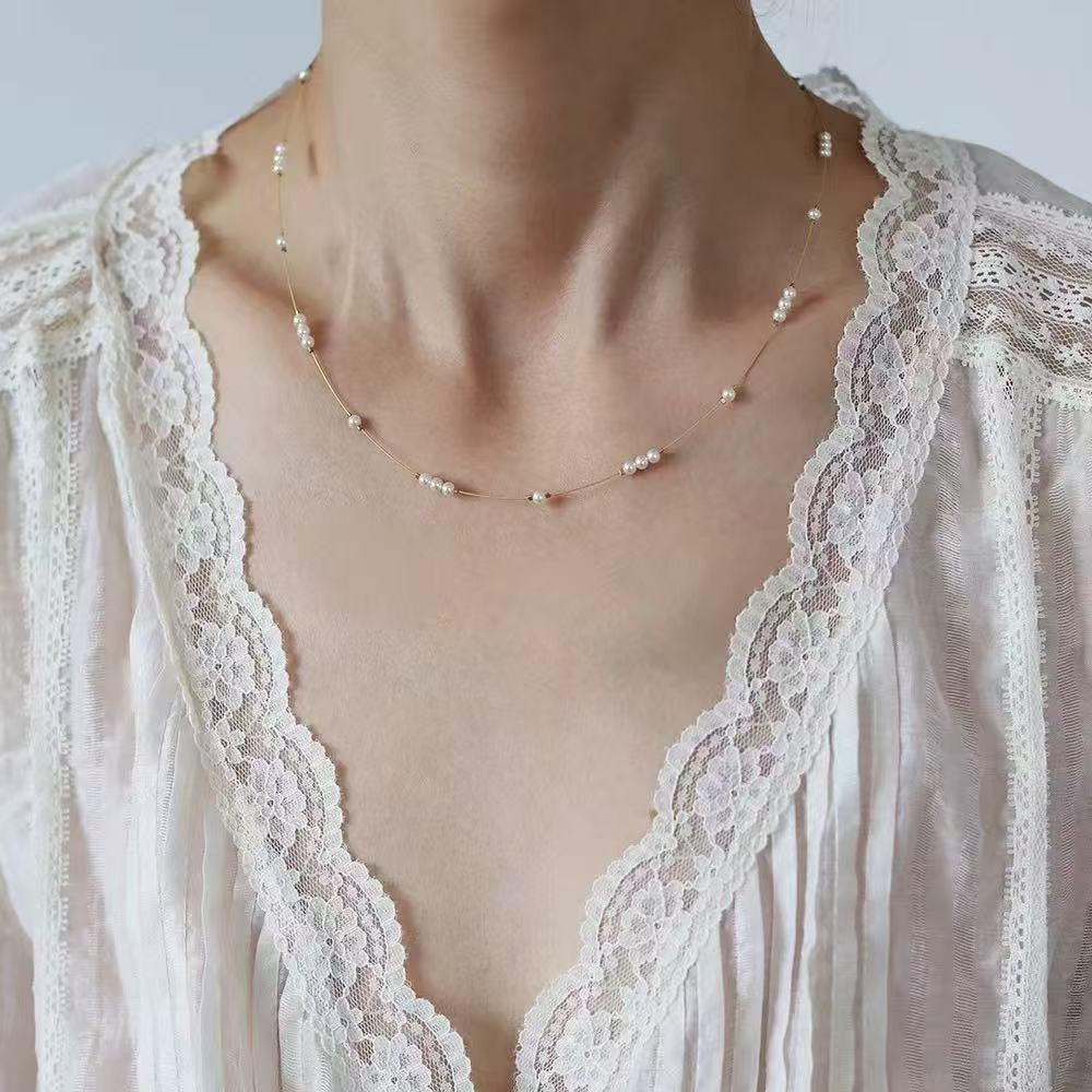 Gypsophila Freshwater Pearl Necklace