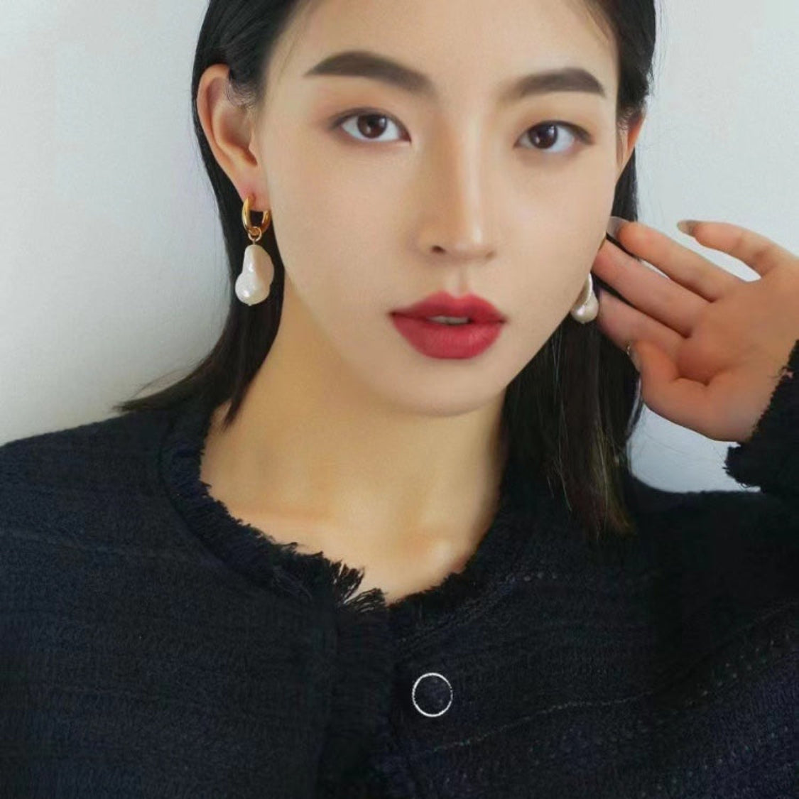 French Style Loop Baroque Earrings