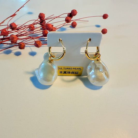 French Style Loop Baroque Earrings