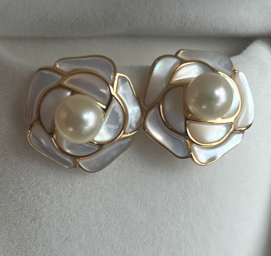 Camellia Mabe Akoya Pearl Earring | Pearl World NZ