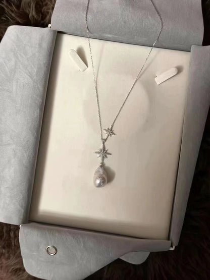 Baroque Pearl Star Necklace