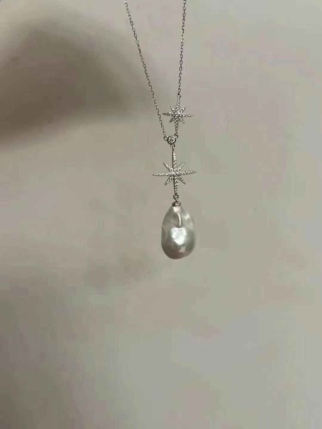Baroque Pearl Star Necklace
