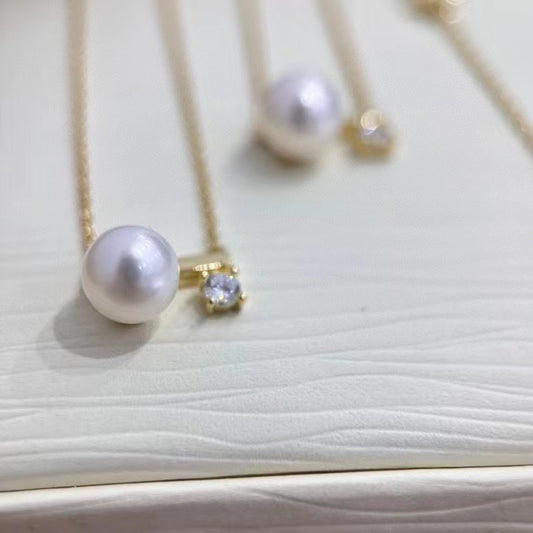 Freshwater Pearl Bar Necklace