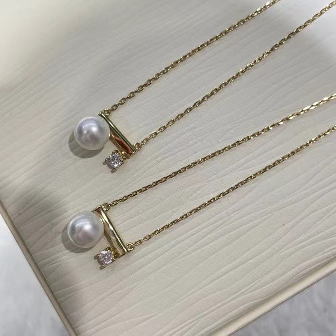 Freshwater Pearl Bar Necklace