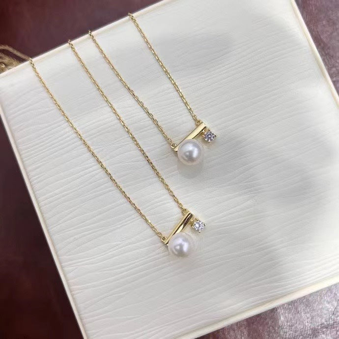 Freshwater Pearl Bar Necklace