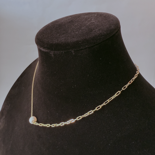 Dual Design Akoya 8mm Grade AAAA+ Pendant Necklace