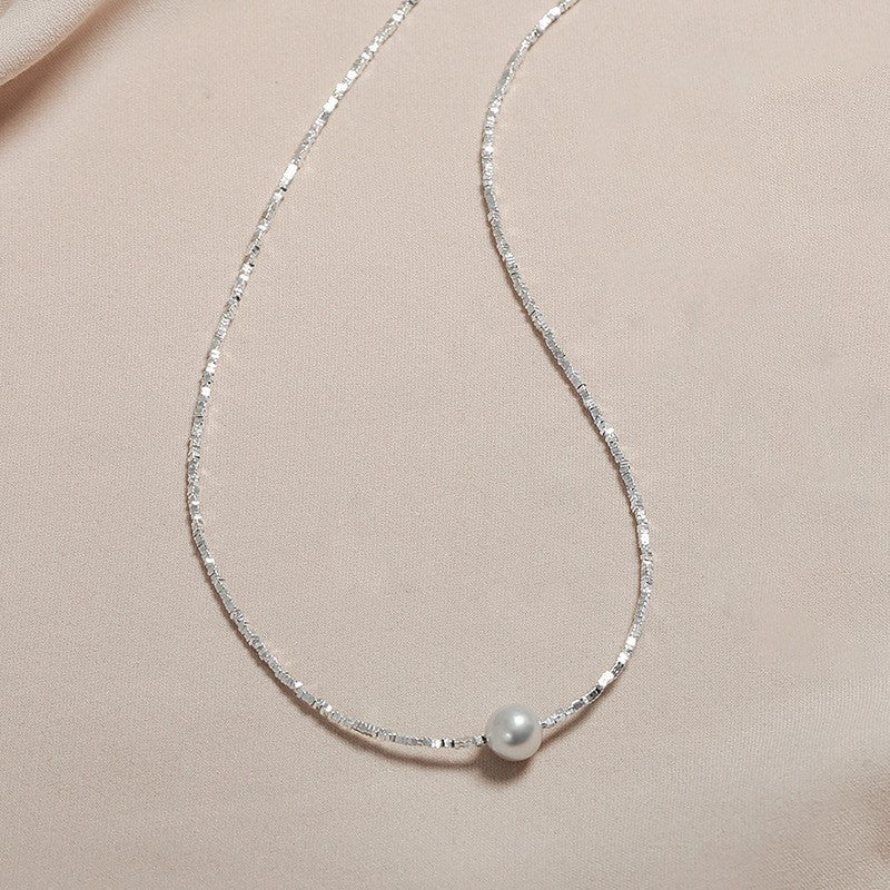 Silver Chain Akoya 8-9mm Pearl Pendant Necklace | Pearl World NZ